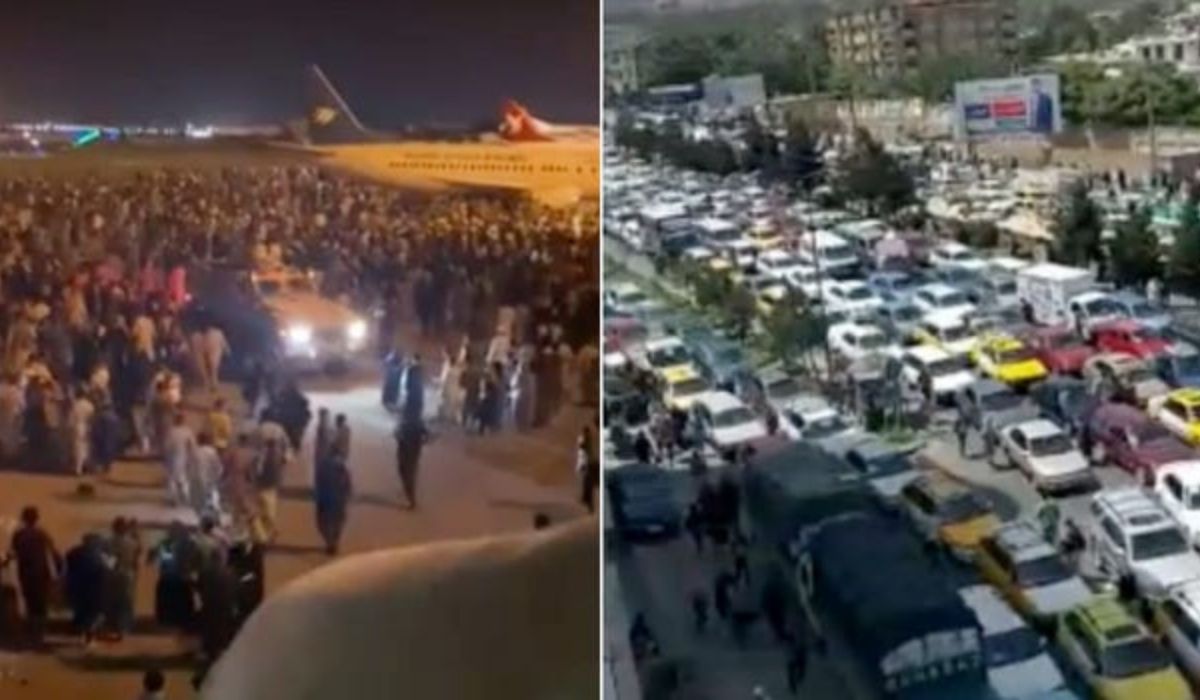 Afghanistan is peaceful, Taliban say, chaos engulfs airport